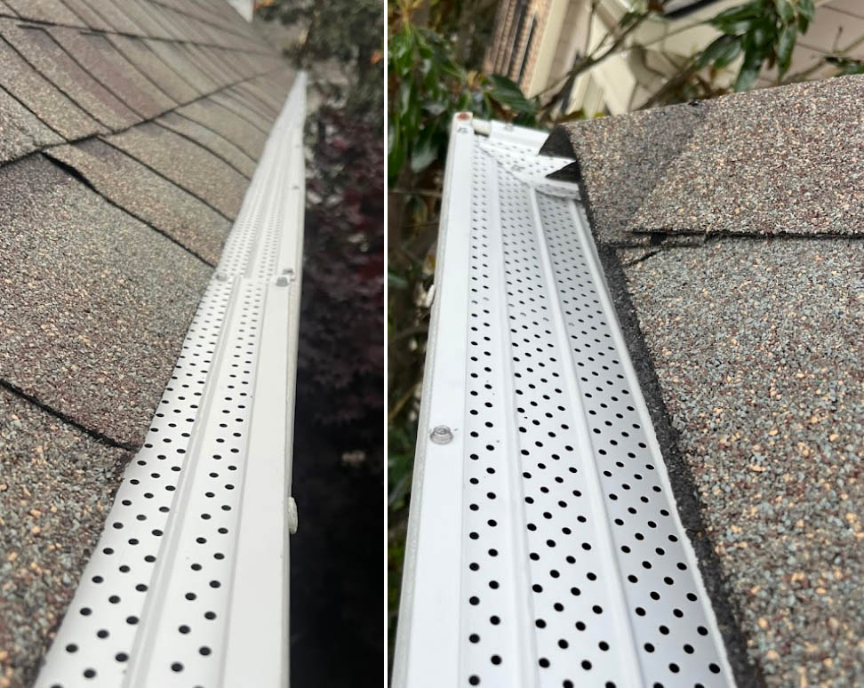 Gutter guard installed by Gutter Bro to prevent clogs